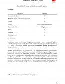 Determinación estequiométrica de una reacción química
