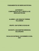 COMPONENTES DE LA MEZCLA DE MERCADOTECNIA