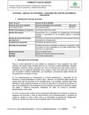 Actividad – Manual de funciones – Funciones del gestor documental - Archivista