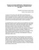 CAUSAS INMEDIATAS Y PROFUNDAS DE LA GUERRA CIVIL CHINA DEL SEGUNDO PERIODO ENTRE 1946-1949