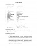 Psicopatología. Exámen mental