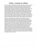 LIDER Y MANEJO DE CONFLICTOS