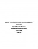 Dinámicas de la organización: cambio organizacional, liderazgo y comunicación
