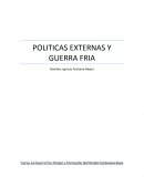 Políticas externas y guerra fría