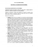 GUÍA PARA LA ELABORACIÓN DE INFORMES
