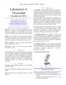 Laboratorio 4, Viscosidad