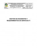 PROCESO GESTION DE TECNOLOGIAS DE LA INFORMACIÓN Y LAS COMUNICACIONES