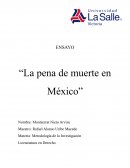 La pena de muerte en México