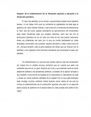 Impacto de la trasformación de la Venezuela agrícola y pecuaria a la Venezuela petrolera