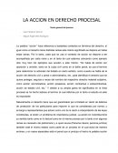 La acción en derecho procesal