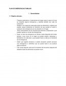PLAN DE EMERGENCIAS FAMILIAR