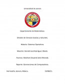 Generaciónes de Computadoras