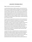 Tema: el manejo de la economía en el presente gobierno