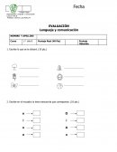 Prueba de lenguaje 1º Año