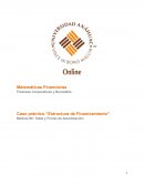 Caso práctico ”Estructura de Financiamiento” Módulo #5: Tabla y Fondo de Amortización