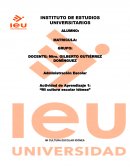 Actividad de Aprendizaje 1: “Mi cultura escolar idónea”