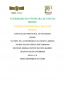 Ensayo “El papel de la enfermera en el espacio laboral”