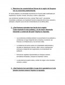 Relaciona las características físicas de la región de Guayana con su economía predominante