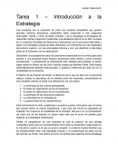 Tarea 1 – Introducción a la Estrategia