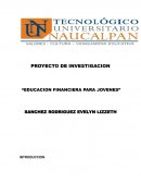 EDUCACION FINANCIERA PARA JOVENES