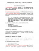 Administración y logística en la cadena de suminisrtos