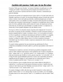 Análisis del poema: Soñé que tú me llevabas