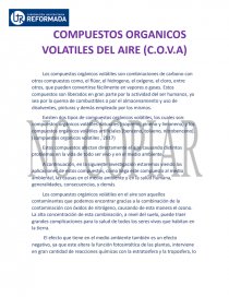 COMPUESTOS ORGANICOS VOLATILES DEL AIRE (C.O.V.A). Página 1