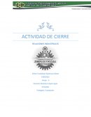 Actividad de cierre Relaciones industriales