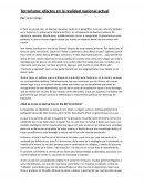 Terrorismo: efectos en la realidad nacional actual