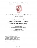 Proyecto de PRODUCCIÓN DE GORROS URBANOS ECOLÓGICOS