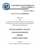 El cuento como estrategia didáctica para favorecer el proceso de lectura y el lenguaje oral en niños de primer grado