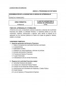 Aspectos generales del Derecho Financiero