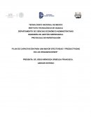 PLAN DE CAPACITACIÓN PARA UNA MAYOR EFECTIVIDAD Y PRODUCTIVIDAD EN LAS ORGANIZACIONES