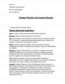 Trabajo Practico Cancionero Escolar