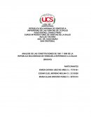 ANALISIS DE LAS CONSTITUCIONES DE 1961 Y 1999 DE LA REPUBLICA BOLIVARIANA DE VENEZUELA REFERIDOS A LA SALUD