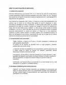 BRIEF DE INVESTIGACIÓN DE MERCADOS