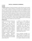 PRÁCTICA 1 TRANSPORTE DE MEMBRANA