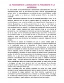 El pensamiento de la actualidad y de la antiguedad