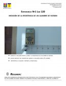 Practico medición de la resistencia de un alambre de nicrom