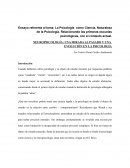 NEUROPSICOLOGÍA: UNA MIRADA AL PASADO Y UNA EVOLUCIÓN EN LA PSICOLOGÍA