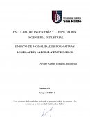 Ensayo de modalidades formativas