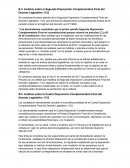 Análisis sobre la Segunda Disposición Complementaria Final del Decreto Legislativo 1133