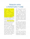 Relación entre LITERATURA Y CINE