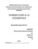 Terminología en estadística he investigación