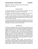 Evaluación: 9. Pensamiento sociológico del estructural funcionalismo