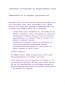 Elaboracion de Propuesta de Responsabilidad . Social Materialidad de la Empresa Agroincolsa SAS
