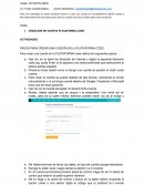 CREACION DE CUENTA PLATAFORMA CODE