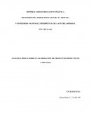 ANÁLISIS CRÍTICO SOBRE LA ELABORACIÓN DE PROYECTOS PRODUCTIVOS Y SOCIALES