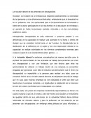 La inclusión laboral de las personas con discapacidad