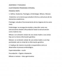 ANATOMIA Y FISIOLOGIA CUESTIONARIO PROGRAMA INTEGRAL. Página 1